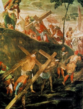 La ascensión al Calvario Tintoretto del Renacimiento italiano Pinturas al óleo